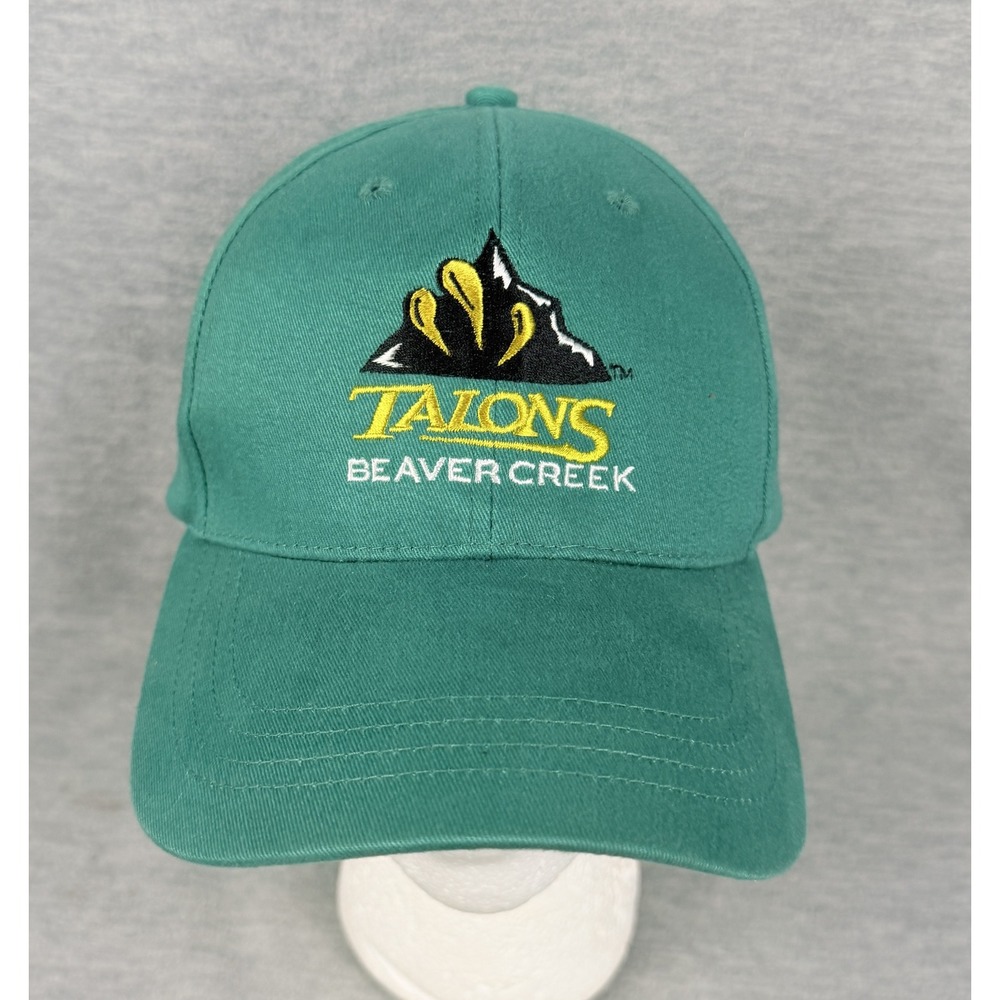 Beaver Creek Talons Golf Hat Mens Green Cotton Baseball Cap Ski Resort